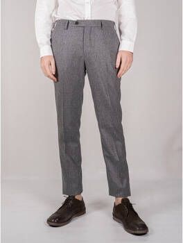 Germano Broek Pantaloni Flanella Cardata Grigio Medio
