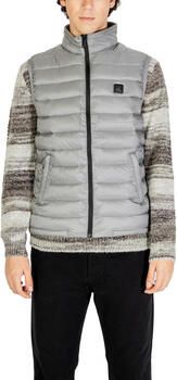 Gianni Lupo Grijze Polyamide Herfst Winter Jas Gray Heren