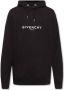 Givenchy Zwarte hoodie met wit logo print Zwart Heren - Thumbnail 1
