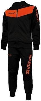Givova Trainingspak Ensemble enfant survête t noir et orange fluo