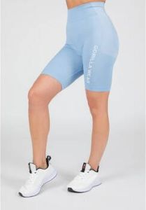 Gorilla Wear Korte Broek Selah Seamless Cycling Shorts Light Blue