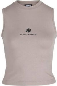 Gorilla Wear T-shirt Livonia Crop Top Beige