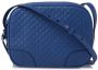 Gucci Italiaanse Leren Schoudertas met Ritssluiting Blue Dames - Thumbnail 1