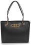 Guess Zwarte Dames Handtas Fleet Stijl Black Dames - Thumbnail 1
