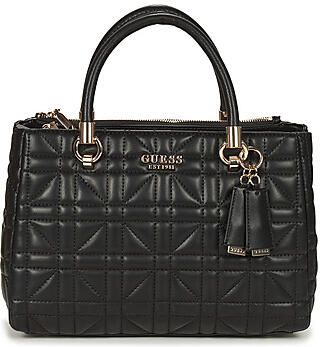 Guess Elegante Zwarte Schoudertas met Gouden Details Black Dames