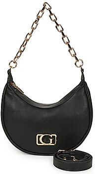 Guess Zwarte Schoudertas met Ritssluiting Black Dames