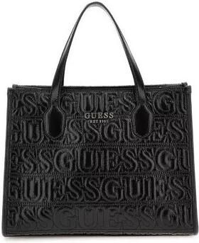 Guess Zwarte Handtas Silvana 2 Compartment Tote