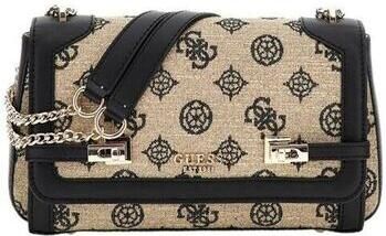 Guess Zwarte Logo Loralee Hobo Handtas Multicolor Dames