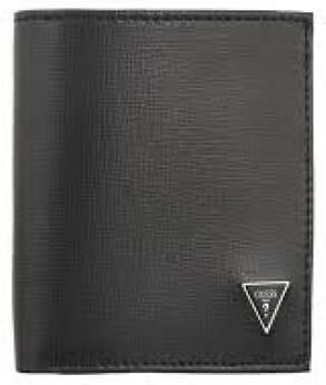 Guess Zwarte Leren Bifold Portemonnee met Logo Black Heren - Foto 2