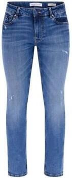 Guess Gewassen Skinny Jeans met Logo Detailing Blue Heren