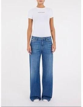 Guess Jeans Low waist extra wide fit jeans met labeldetail