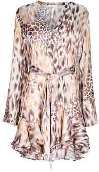 Guess Knielange jurk met strikceintuur model 'SIBILLA' - Foto 4