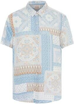 Guess Bandana Print Korte Mouw Overhemd Multicolor Heren