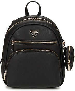 Guess Zwarte Polyethyleen Rugzak met Verstelbare Banden Black Dames