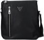 Guess Heren Scala Xbody Verticale Rits Zwarte Schoudertas Black Heren - Thumbnail 1