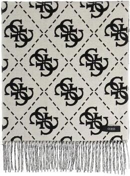 GUESS sjaal met logoprint zwart - Foto 3