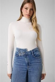 Guess Gebreide pullover van viscosemix met col - Foto 4