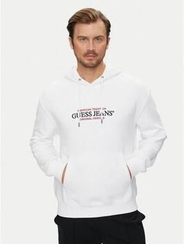 Guess Biologisch katoenen hoodie met American Tradition logo White Heren