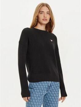 Guess Zwarte Katoenen Pullover met Applique Logo Black Dames - Foto 5