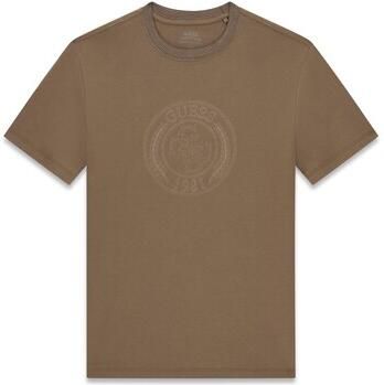 Guess T-shirt Cn Ss Circle Logo Embroidery T