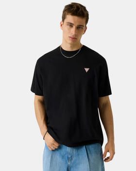 Guess Oversized Jersey T-shirt van Biologisch Katoen Black Heren - Foto 4
