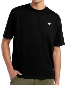 Guess Oversized Jersey T-shirt van Biologisch Katoen Black Heren - Foto 5