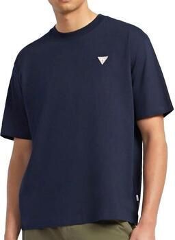 Guess Oversized Jersey T-shirt van Biologisch Katoen Blue Heren - Foto 6