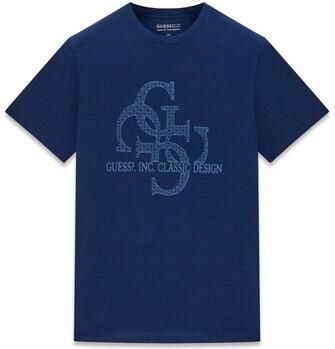 Guess T-shirt Korte Mouw Ss Bsc Quattro G Logo Tee