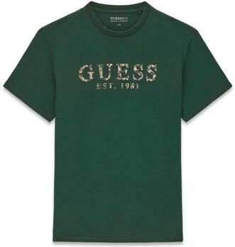 Guess T-shirt Korte Mouw Ss Bsc Textured Logo Tee