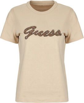 Guess T-shirt Korte Mouw SS CN BEADS SCRIPT TEE