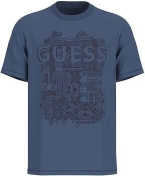 Guess T-shirt Korte Mouw Ss Cn Flock Box Tee
