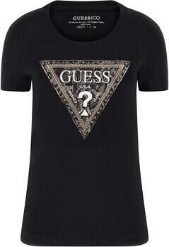 Guess T-shirt Korte Mouw Ss Cn Triangle Python Tee