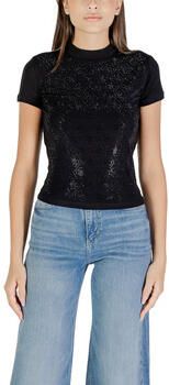 Guess T-shirt Korte Mouw SS MOCK NECK ALL OVER 4G TEE W4BI26 J1314