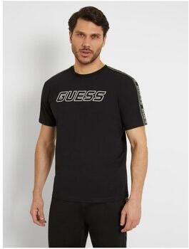 Guess Arlo Katoenen T-shirt Regular Fit Jersey Black Heren - Foto 7