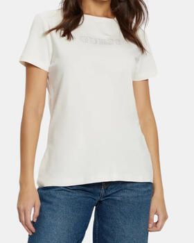 Guess Strass Briana Logo T-shirt White Dames