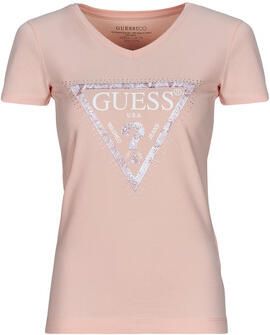 Guess Multicolor Katoenen Tops & T-Shirt Pink Dames