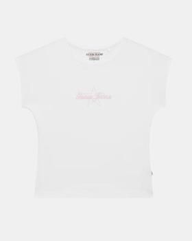 GUESS Jeans Slim Fit T-shirt met logo-stitching - Foto 3