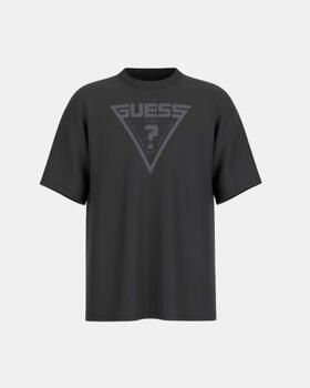 Guess Oversized Jersey T-shirt van Biologisch Katoen Blue Heren - Foto 5