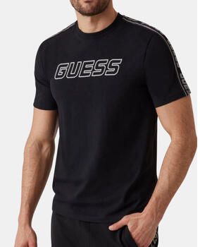 Guess Arlo Katoenen T-shirt Regular Fit Jersey Black Heren - Foto 6