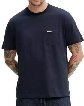 Guess Blauw Katoenen Crew Neck T-Shirt Blue Heren