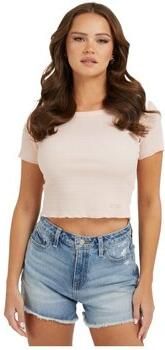 Guess Kort T-shirt met smokdetails model 'SMOKED'