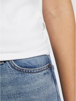 Guess Short Sleeve Cotton Logo Print T-shirt White Dames - Foto 2