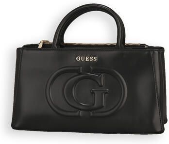 Guess Zwarte PU Leren Handtas Handheld Stijl Black Dames