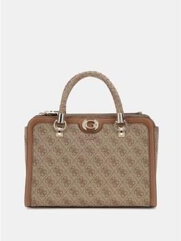 Guess Latte Logo Brown Schoudertas Brown Dames