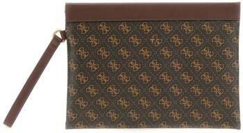 Guess Monogram PU leren clutch tas Brown Heren - Foto 2