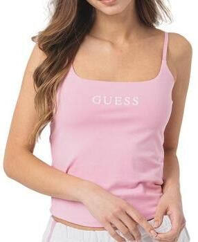Guess Sleeveless Tops Pink Dames