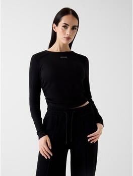 Guess Top Nat Rib Ls Top