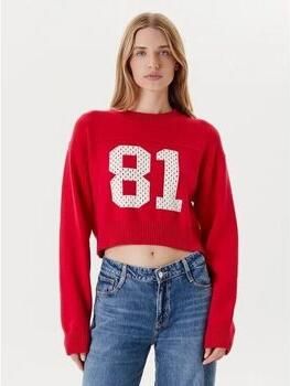 Guess Jeans Korte gebreide pullover met ronde hals