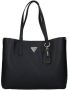 Guess Zwarte PU Leren Shopper Tas met Metalen Logo Black Dames - Thumbnail 5