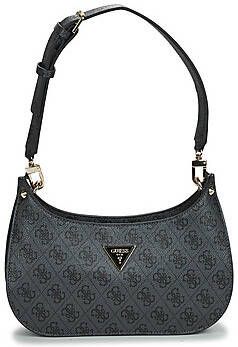 Guess Zwarte Polyethyleen Mini Tas met Verstelbare Schouderband Black Dames
